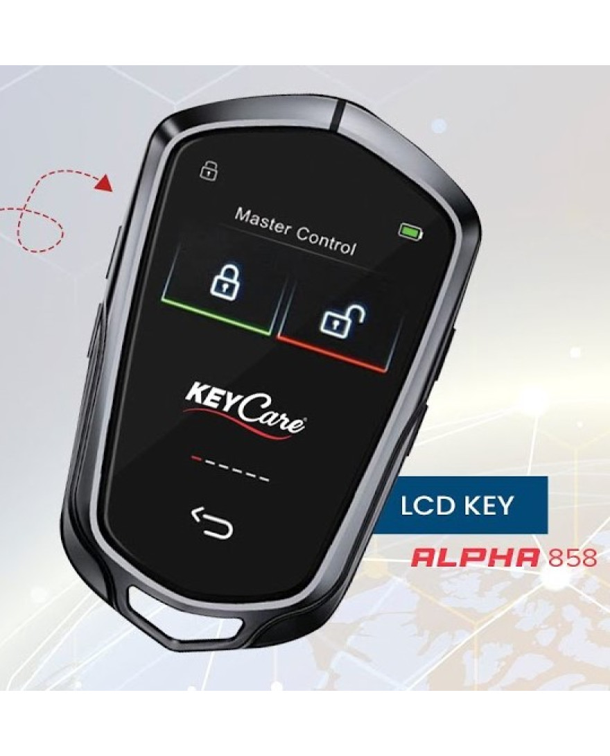 LCD Smart Key - ALPHA 858 BLACK